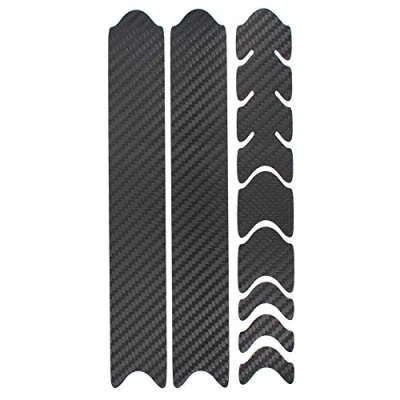 Image of AlphaShield K099 Carbon Black Bike Frame Protector Sticker MTB BMX