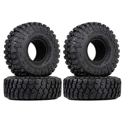 Image of INJORA RC Rubber Tires 4Pcs 1.9inch Tyre Set Wheel for 1/10 Crawler Axial SCX10 90046 III AXI03007 Tamiya CC01 D90 D110