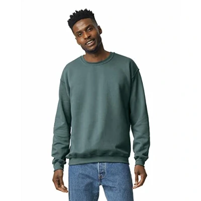 Image of Gildan Men&#039;s Crewneck Sweatshirt Shirt, Dark Heather, XXXL