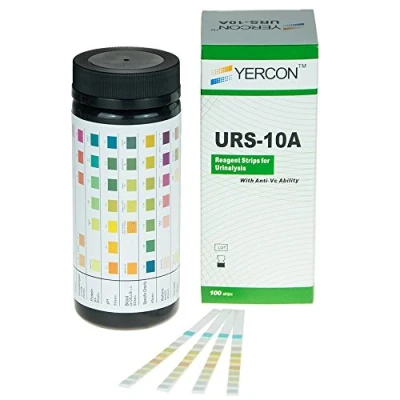 Image of Yercon Urine Infection Test 10 Parameter Dip (100 Strips per Pack)