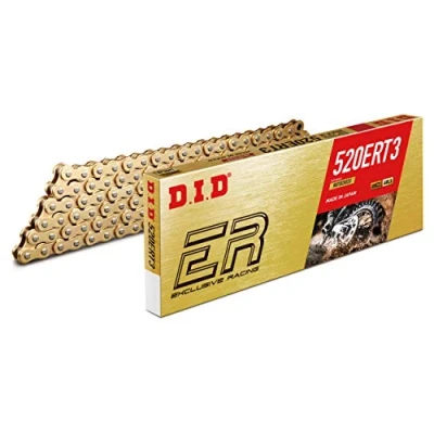 Image of DID 520ERT3 118 Gold Links High Performance Racing Chain with Connecting Link