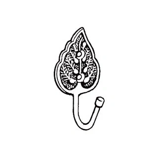 Image of SEC BRS TIEBACK Leaf 60MM S6566