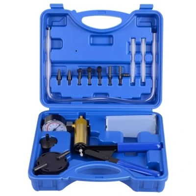 Image of DAYUAN Vacuum Pump Brake Tester Set Gauge and Bleeder Kit for Car with Adapters Housing Metal Handle