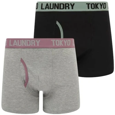 Image of Tokyo Laundry Men&#039;s &#039;Abbots&#039; 2 Pack Boxer Shorts Set