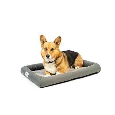 Image of PetFusion Lavender Infused Cooling Dog Bed Orthopaedic Memory Foam Anti Anxiety Crate Mat All Temperature Control Calming and Soothing Puppy Small (58 x 46 cm)