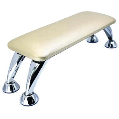Image of AMOYUN Golden Manicure Pillow Nail Cushion Arm Rest, Hand Pad Foot Beginner Stand Technician Table Leather non slip Desk for Art