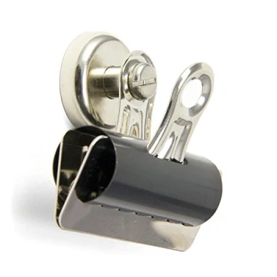 Image of Heavy Duty Grip Clip Magnet for Fridge, Whiteboard, Noticeboard, Filing Cabinet, Warehouse, Office 70mm wide 34kg Pull