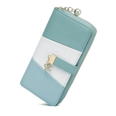 Image of Miss Lulu Tri Colour Purses for Women Stylish Wallets with 12 Card Slots
