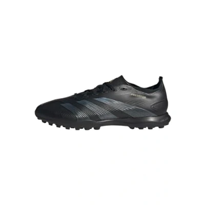 Image of adidas Performance Predator League turf Astro trainers, Men&#039;s, Size: 7, Core black/carbon/gold metallic Textile/synthetics