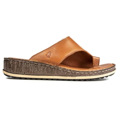 Image of Hush Puppies Women&#039;s Elissa Toepost Sandal, Tan, 7 UK