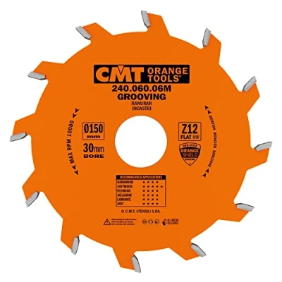 Image of CMT Orange Tools 240.060.06 M Circular Saw Blade for Groove Cutter 150 x 6 30 Teeth 12