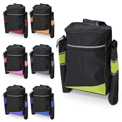 Image of Biscay Mobility Crutch Bag Green Scooter Bags Wheelchair Walking Stick Holder &amp; Baskets Accessories