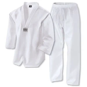 Image of Playwell Martial Arts Taekwondo White V neck Korean Uniform 4