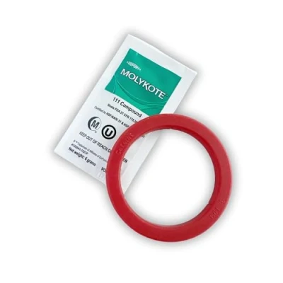 Image of Gasket made for E61 Espresso Machines. Cafelat 8mm and Molykote 111 Grease. Compatible with Rocket Espresso, ECM, Quickmill, Vibiemme, Lelit 58mm, Wega, San Remo.