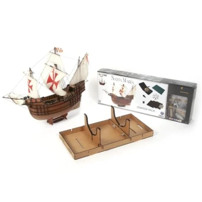 Image of Occre Santa Maria 1:50 Scale Wooden and Metal Assembly Kit Required Code 12010S