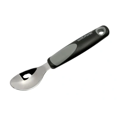Image of Wiltshire Classic Ice Cream Scoop, Food Cookie &amp; Fruit Scoop Server, Anti Slip Soft Touch Handle, 25x7x2.5cm, Black Grey Silver