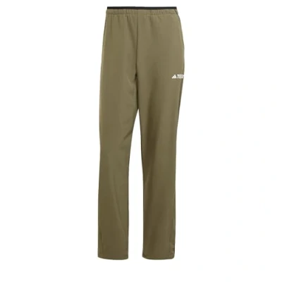 Image of Adidas Terrex Trousers, Men&#039;s, Size: XS, Olive strata