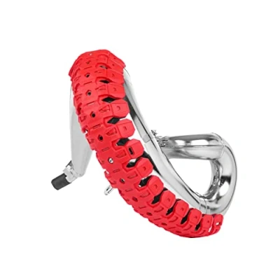 Image of Polisport Universal Armadillo 2 Stroke Exhaust Pipe Guard, Red Motocross4u