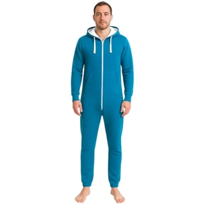 Image of Urban Road Unisex Plain Onesie Men &amp; Women All in one Lounge wear Turquoise