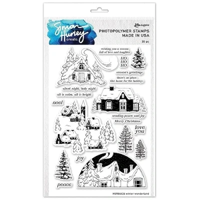 Image of Ranger Winter Wonderland Clear Stamp Set by Simon Hurley Create.