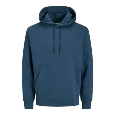 Image of JACK &amp; JONES Mens Star Basic Hoodie Ensign Blue XS