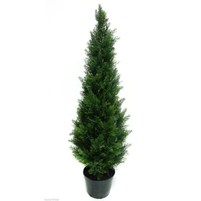 Image of Best Artificial Potted Cedar Pine Cypress Conifer Tree (4ft)
