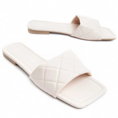Image of Montevita Womens Flat Sandal Palanti In Beige Size UK 6