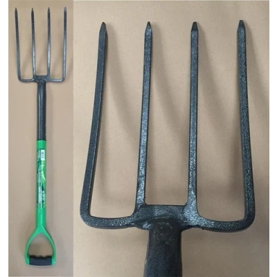 Image of Green Blade Digging Fork with Steel Shaft