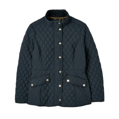 Image of Joules Dark Navy Allendale Diamond Quilt Jacket Size 8