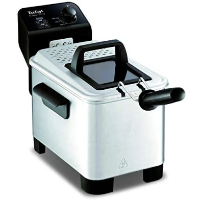 Image of Tefal Deep Fryer Easy Pro, Stainless Steel, 3L capacity, 1.2kg, 4 Portions, 2100W, Semi Kitchen Fryer, FR333040, Silver