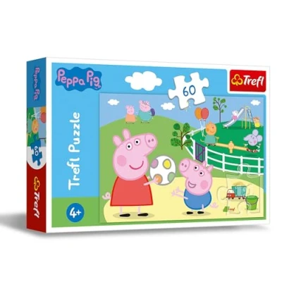 Image of Trefl 916 17356 Fun with friends, EA 60 Teile, für Kinder ab 4 Jahren 60pcs, Multicoloured, Spaß mit Freunden Peppa Pig