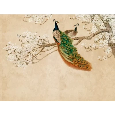 Image of Metropolitan Stories Mural Golden Peacocks 38236 1