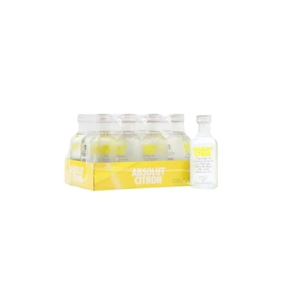 Image of Absolut Citron Flavoured Miniatures 12 x 5cl Vodka 40% ABV