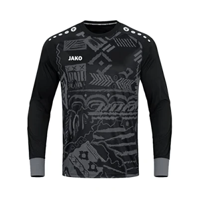 Image of JAKO Men&#039;s Tw Jersey Tropicana Goalkeeper, Black/Charcoal, M