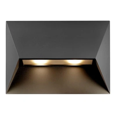 Image of Nordlux Pontio 27 Wall Light Black Outdoor GU10 Homeware Lighting Décor 220 240V IP54 Class 1 (Earth Contact)