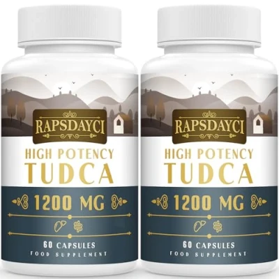 Image of Ultra Strength TUDCA (1200mg Per Serving), 120 Capsules Tauroursodeoxycholic Acid, Liver Support Supplement, Enhances Proper Bile Production, Boosts Digestion and Immune System