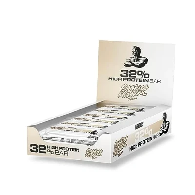 Image of Weider 32% High Protein Bar (12x60g) Cookies&amp;Cream Flavour. Delicious Chocolate Coated with Content. Muscle Building &amp; Maintenance Support. Ideal Before or After Training.