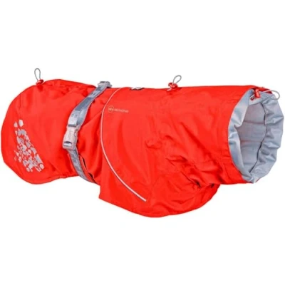 Image of Hurtta Monsoon Coat ECO, Dog Raincoat, Rosehip, 22 in