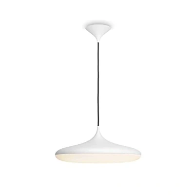 Image of Philips Hue White Amb. Cher LED Pendant Light with Dimmer Switch, White, Dimmable, All Shades, Controllable via App, Compatible Amazon Alexa (Echo, Echo Dot)