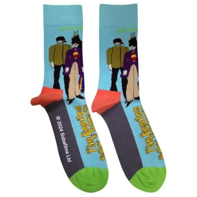 Image of Rock Off officially licensed products The Beatles Yellow Submarine And Band Ankle Socks One Size