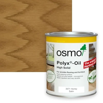 Image of Osmo Polyx Oil Tints, Satin Finish (750ml, 3071 Honey, Finish)