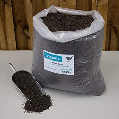 Image of Leagrams Niger Seed Wild Bird Food Nyger/Nyjer/Thistle Feed loved by Finches and small Birds (25.1kg)