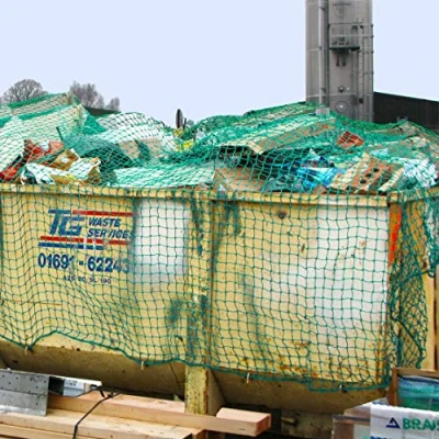 Image of Heavy Duty Skip &amp; Vehicle Nets Cargo Net Outdoor Boot Storage 300GSM Mesh / 3mm Netting [5 Sizes] (Skip Nets, 8ft x 5ft)