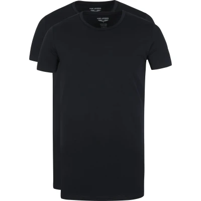 Image of PME Legend Basic T shirt 2 Pack O Neck Black size M