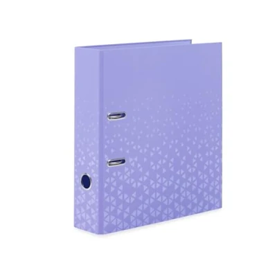Image of HERMA A4 Lever Arch File Violet, Pack of 5, 70mm Spine, Heavy Duty Folder with Pattern Motif, Glossy Finish &amp; Inner Print, Kids Ring Binder, Archiving Storage Organizer
