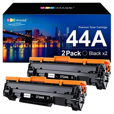 Image of GPC Image CF244A 44A Black Toner Cartridges Compatible with HP for Laserjet Pro M15w M15a MFP M28w M28a M16w M16a M29w M29a M29 Printer (2 Black)
