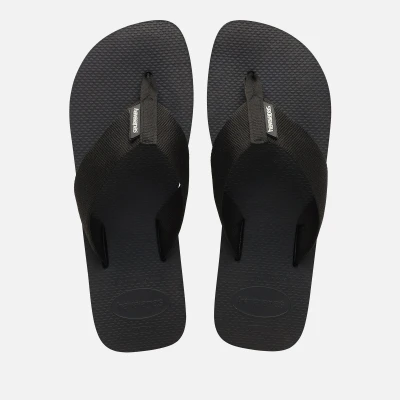 Image of Havaianas Urban Basic Material Flip Flops Black (Black, UK Footwear Size System, Adult, Men, Numeric Range, Medium, 6, 7)