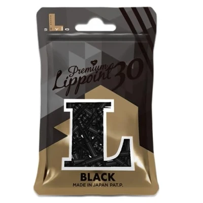 Image of L style premium lippoint long pack of 30, colour: black