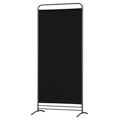 Image of Angel Living Paravent 1 Panel Room Divider Protective Screen Wall Partition for Offices, Balcony, Bedroom, Outdoor Garden 81 x 180 cm Black