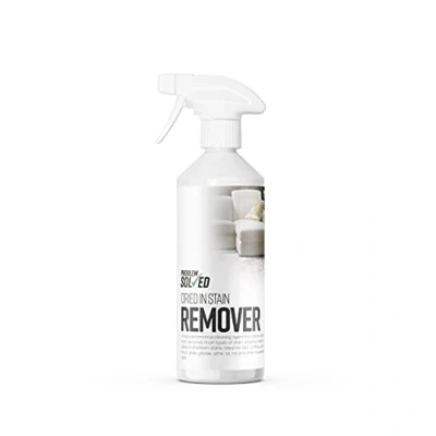 Image of Problem Solved Dried Food, Drink, Urine, Daces, Vomit, Blood and Pet Fabric Stain Remover with Powerful Cleaning Action, 500ml, Clear